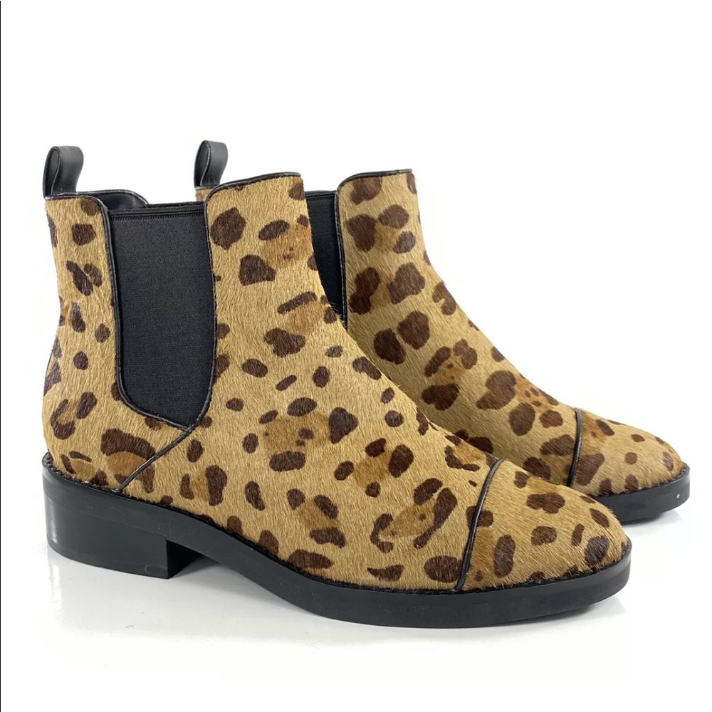 Cole Haan Chelsea Mara Leopard Calf Hair Booties